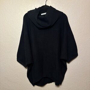 Elegant Black Cowl Neck Sweater